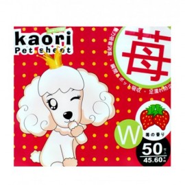 Kaori 士多啤梨味尿墊 (45x60cm) 50片 x 8包（平均 $90/包）
